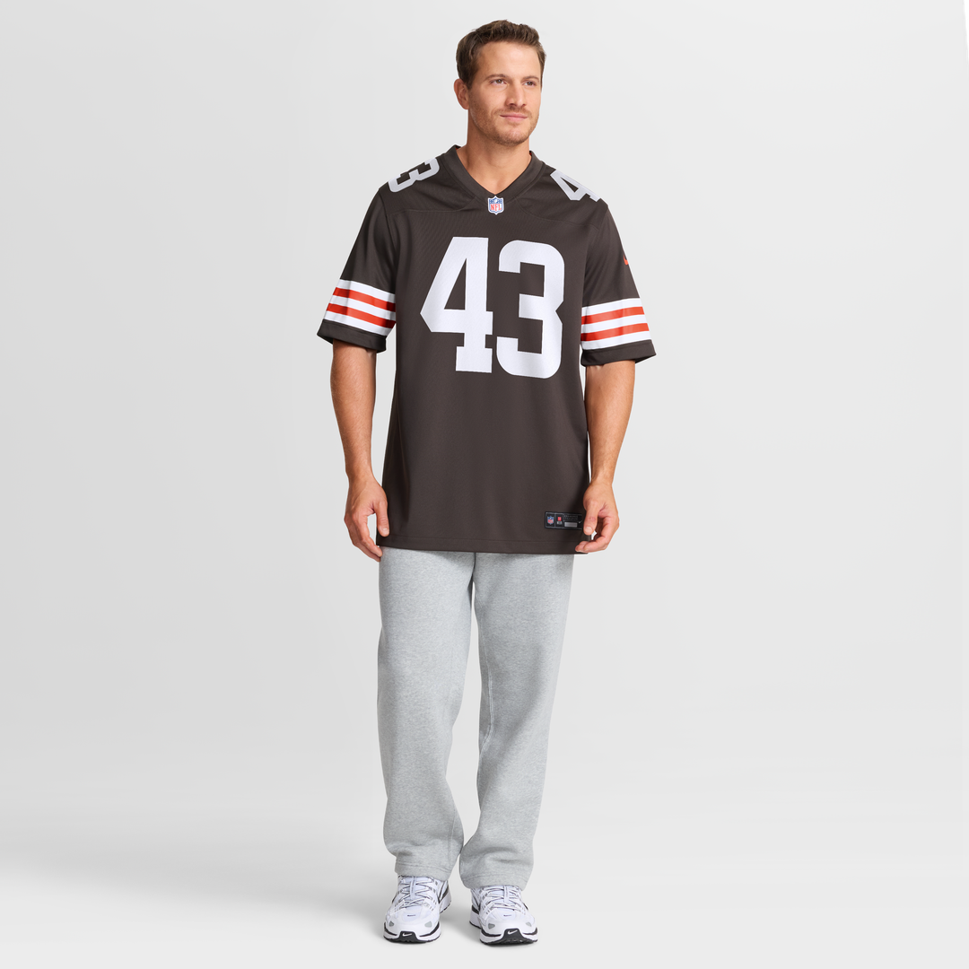 Cleveland Browns Mohamoud Diabate Brown Team Game Jersey | NFL Football Jersey