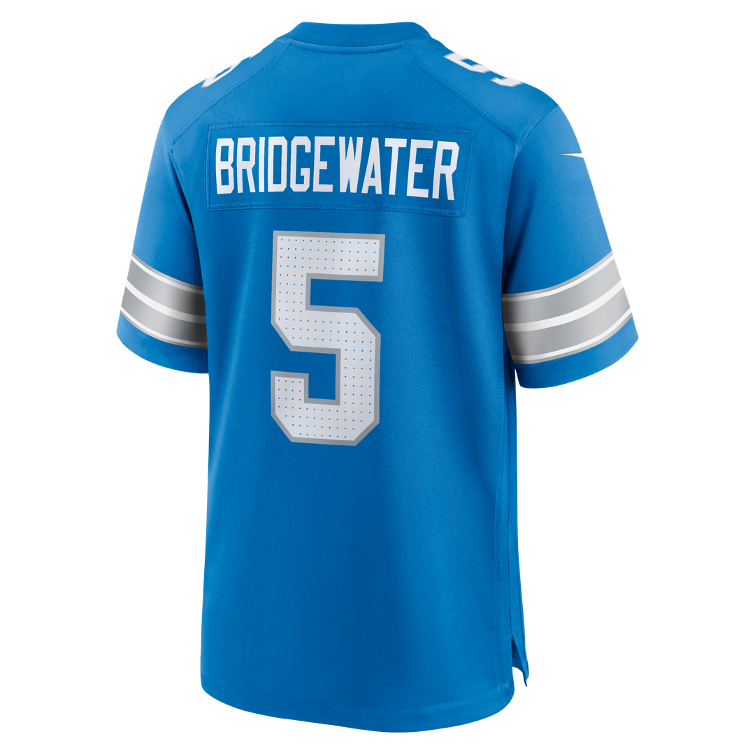Detroit Lions Teddy Bridgewater Blue Team Game Jersey | NFL Football Jersey