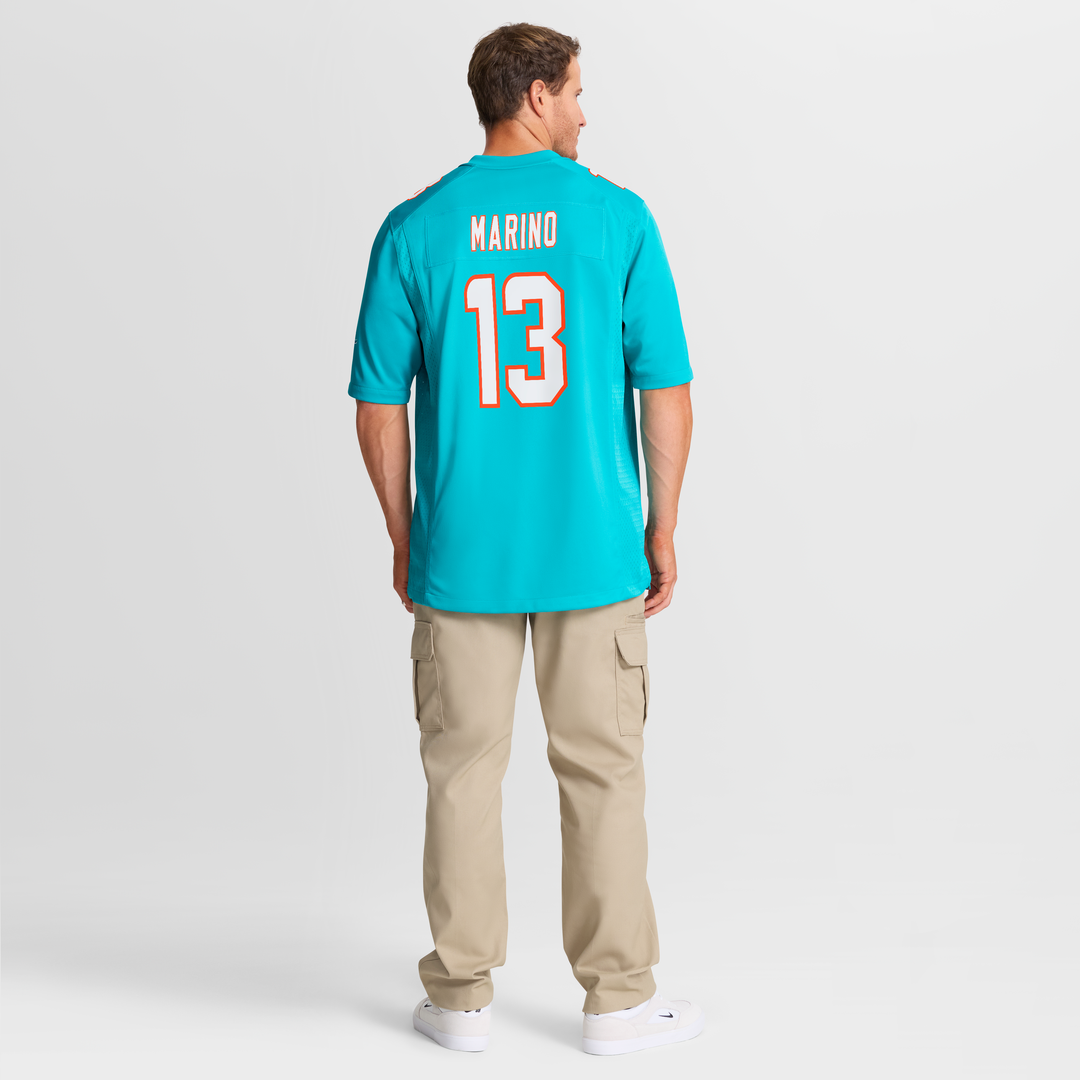 Miami Dolphins Dan Marino Aqua Game Retired Player Jersey | NFL Football Jersey
