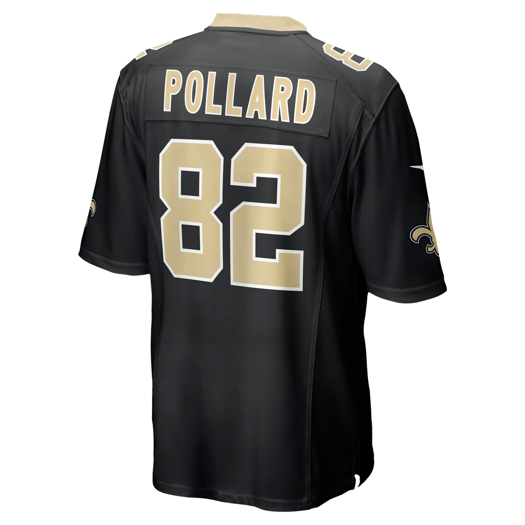 New Orleans Saints Bob Pollard Black Game Retired Player Jersey | NFL Football Jersey