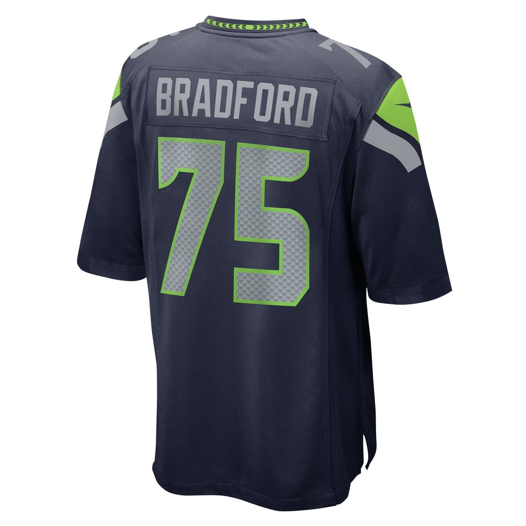 Seattle Seahawks Anthony Bradford College Navy Game Jersey | NFL Football Jersey