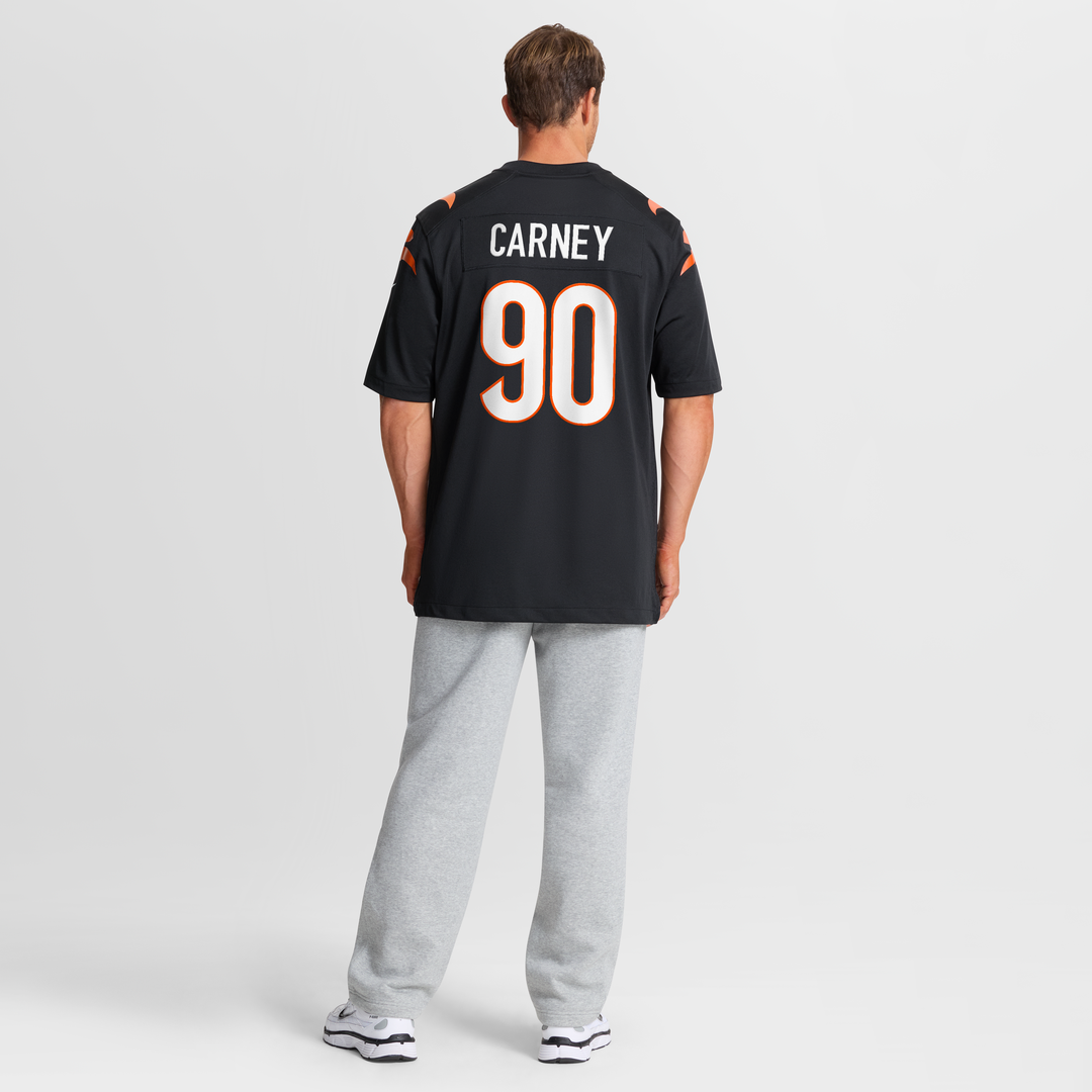 Cincinnati Bengals Owen Carney Black Home Game Player Jersey | NFL Football Jersey