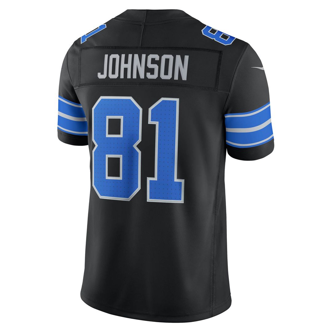 Detroit Lions Calvin Johnson Blue Vapor F.U.S.E. Stitched Retired Limited Jersey | NFL Football Jersey