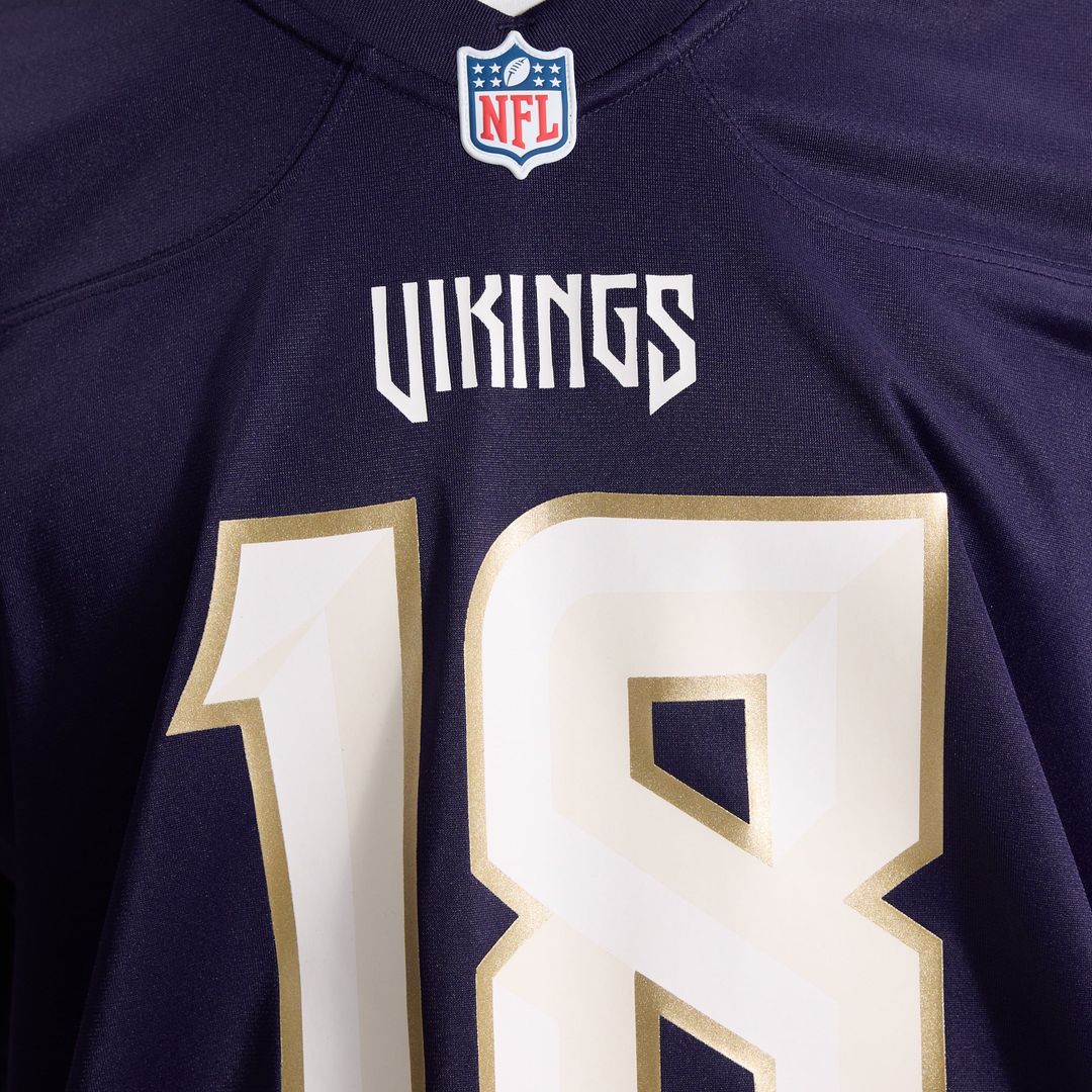 Minnesota Vikings Justin Jefferson Purple 2026 Rivalries Collection Game Jersey | NFL Football Jersey