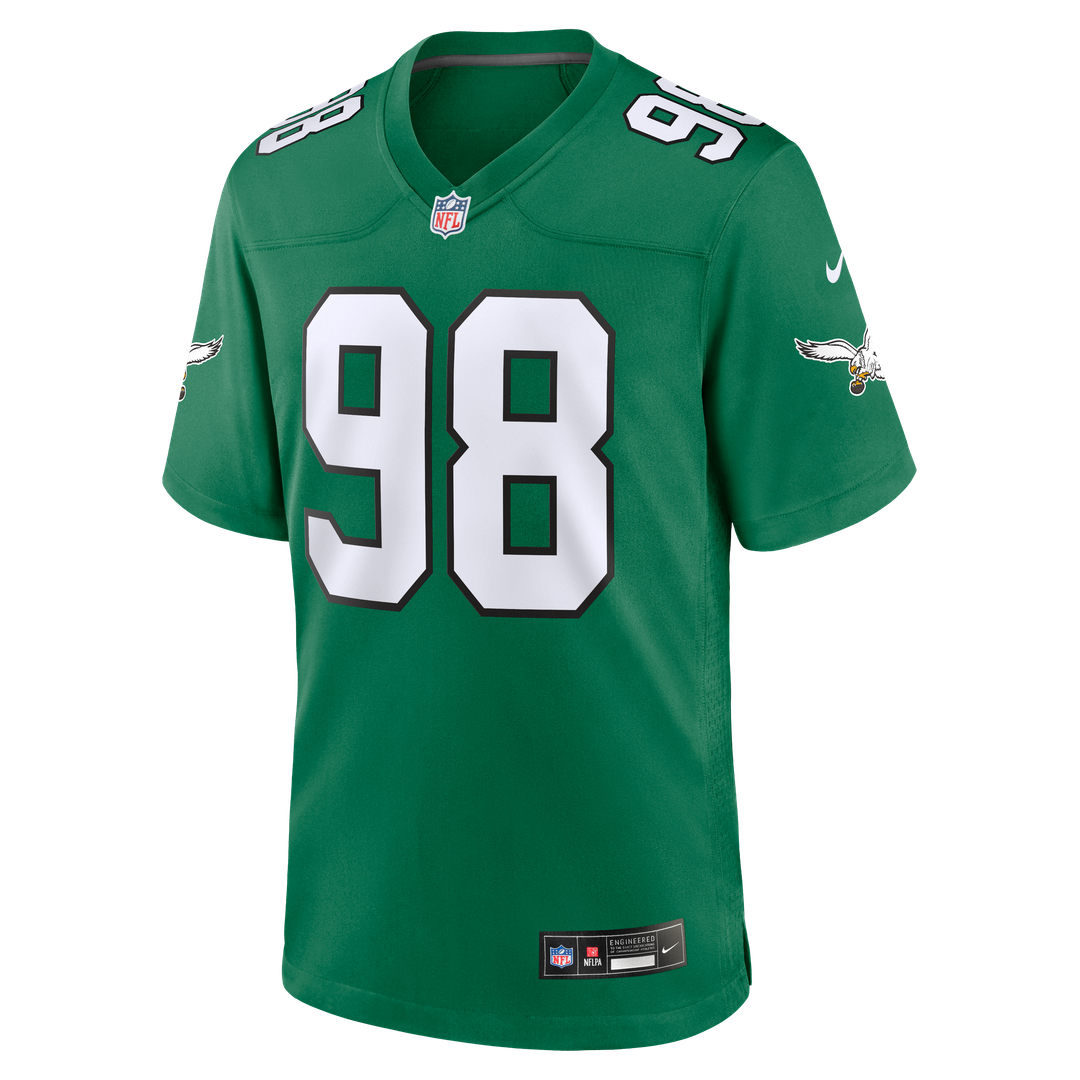 Philadelphia Eagles Jalen Carter White Game Jersey | NFL Football Jersey
