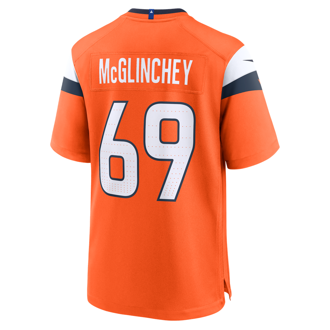 Denver Broncos Mike McGlinchey Orange Team Game Jersey | NFL Football Jersey