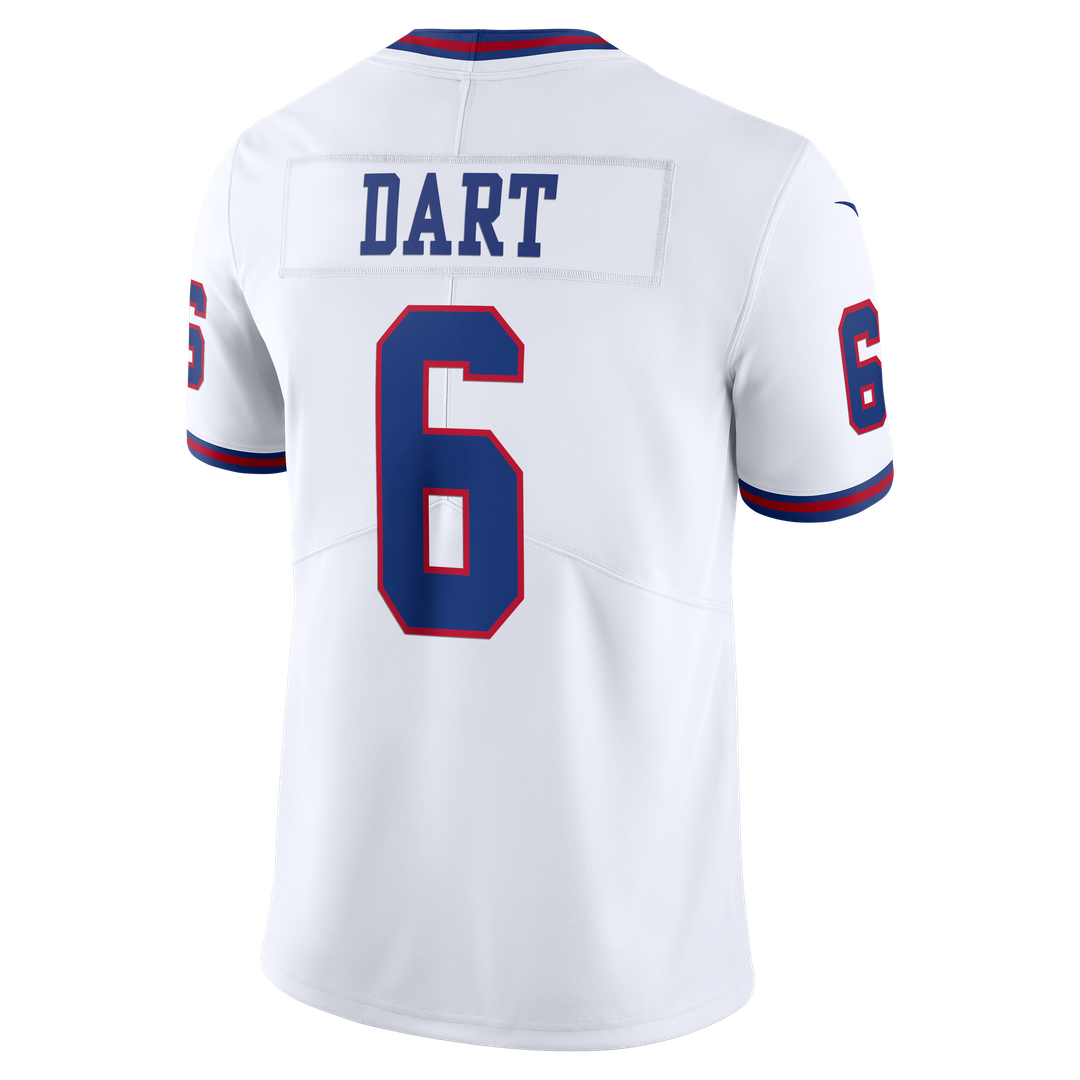 New York Giants Jaxson Dart White Vintage White Vapor Untouchable Stitched Limited Jersey | NFL Football Jersey