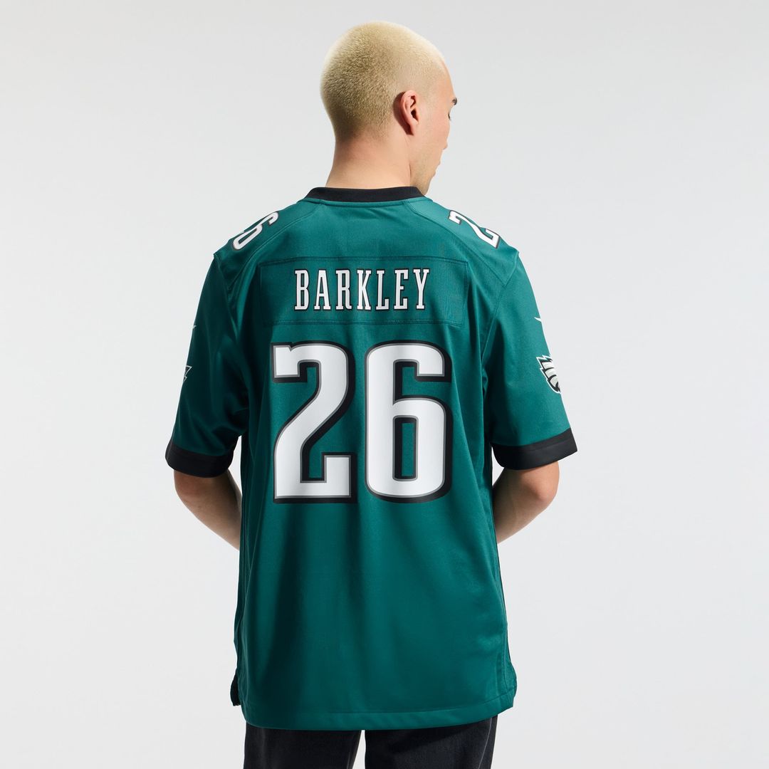 Philadelphia Eagles Saquon Barkley White Game Jersey | NFL Football Jersey