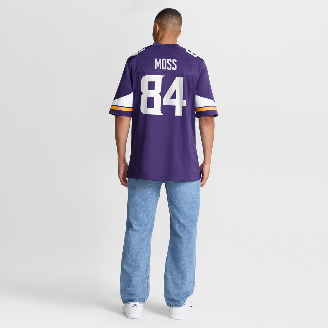Minnesota Vikings Randy Moss Purple Game Retired Player Jersey | NFL Football Jersey
