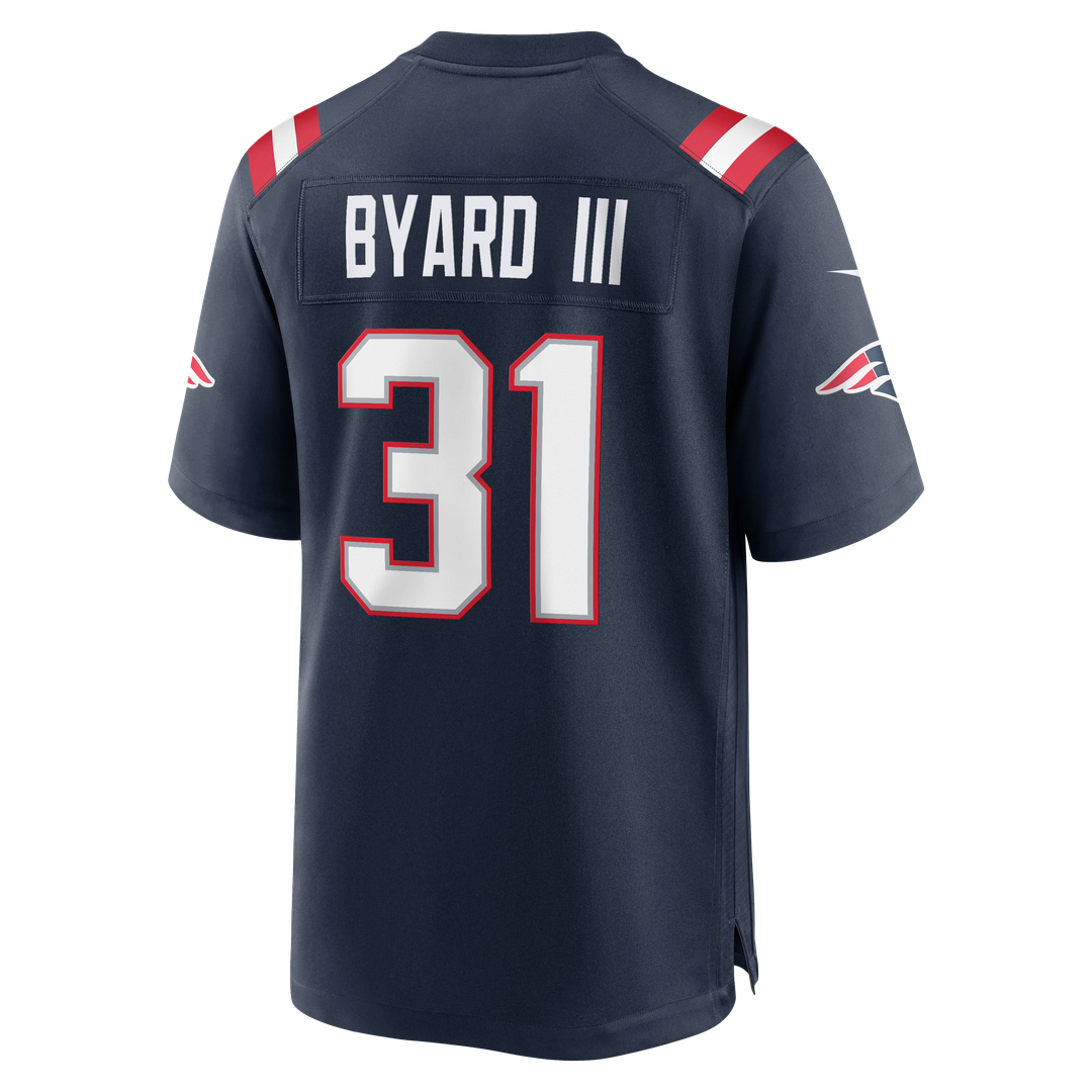 New England Patriots Kevin Byard III Navy Team Game Jersey | NFL Football Jersey