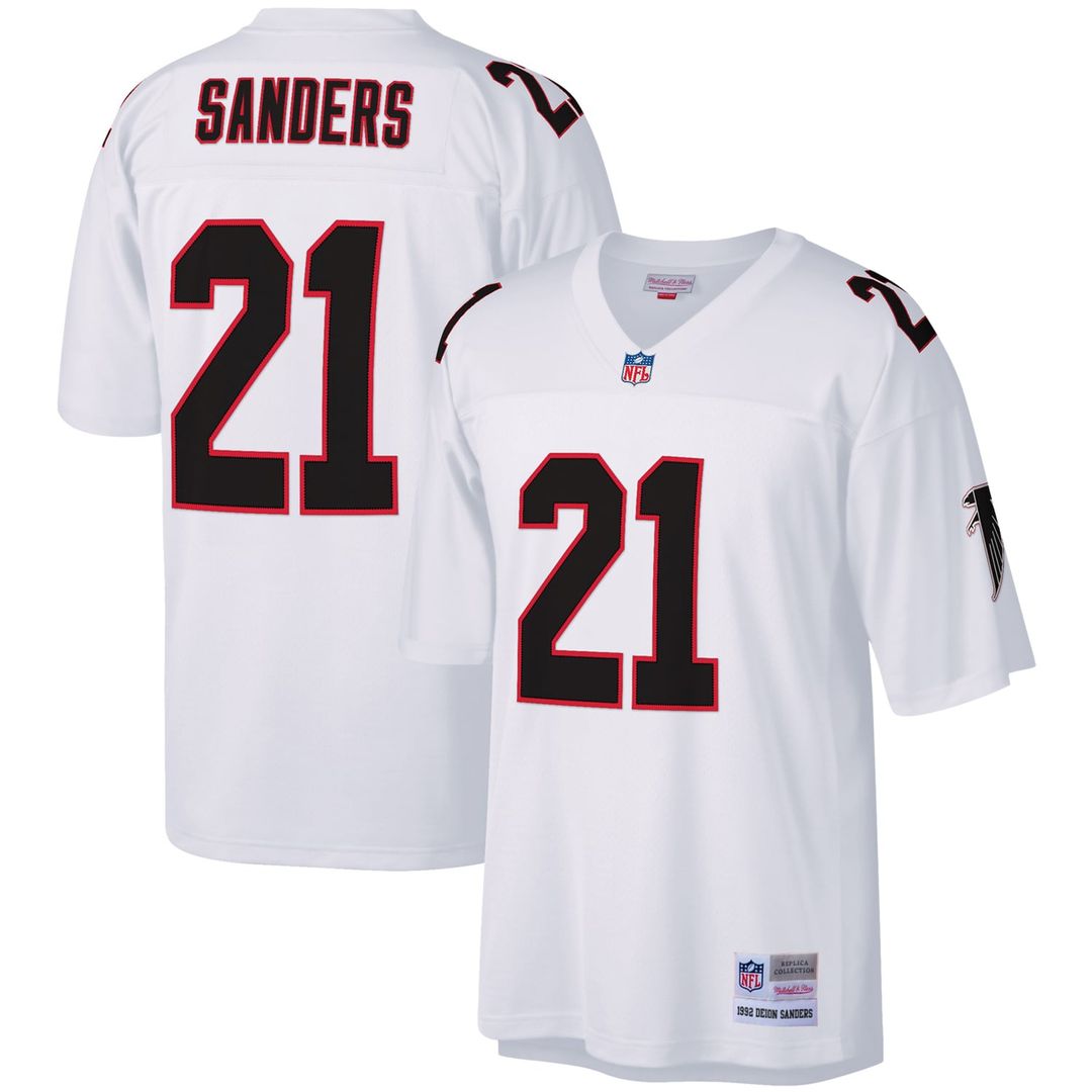 Atlanta Falcons Deion Sanders Red Legacy Replica Jersey | NFL Football Jersey