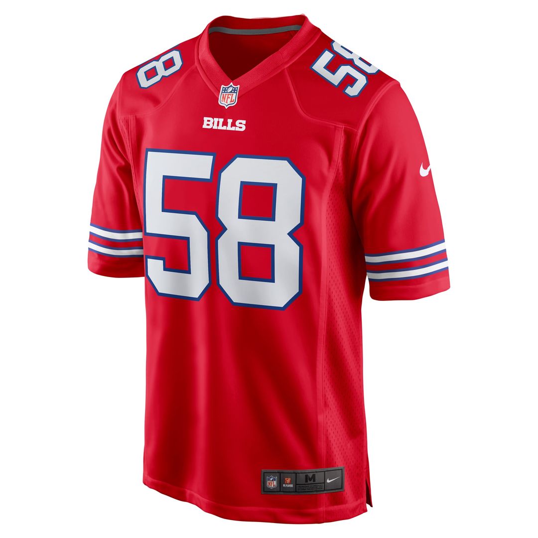 Buffalo Bills Matt Milano Royal Game Player Jersey | NFL Football Jersey