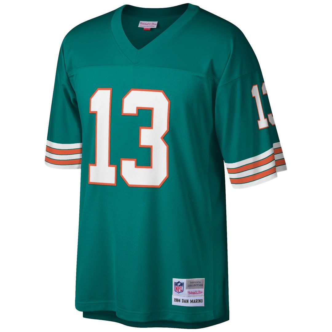 Miami Dolphins Dan Marino Aqua Big & Tall 1984 Retired Player Replica Jersey | NFL Football Jersey