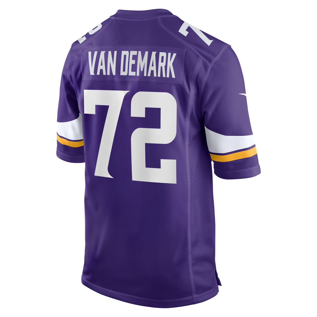 Minnesota Vikings Ryan Van Demark Purple Team Game Jersey | NFL Football Jersey