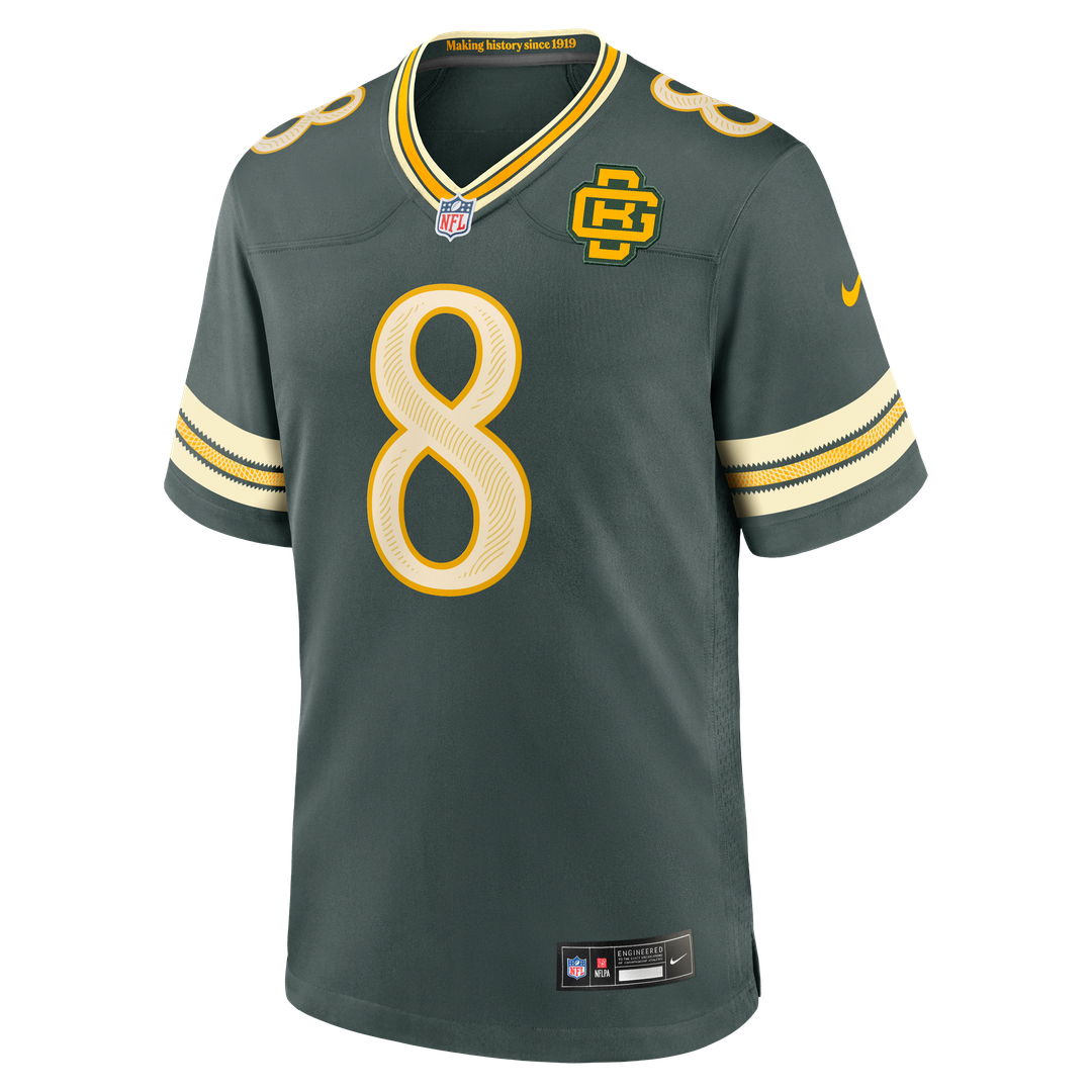 Green Bay Packers Josh Jacobs Green 2026 Rivalries Collection Game Jersey | NFL Football Jersey