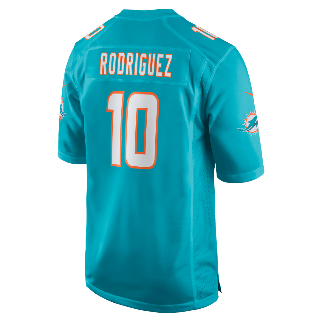 Miami Dolphins Jacob Rodriguez Aqua Game Jersey | NFL Football Jersey
