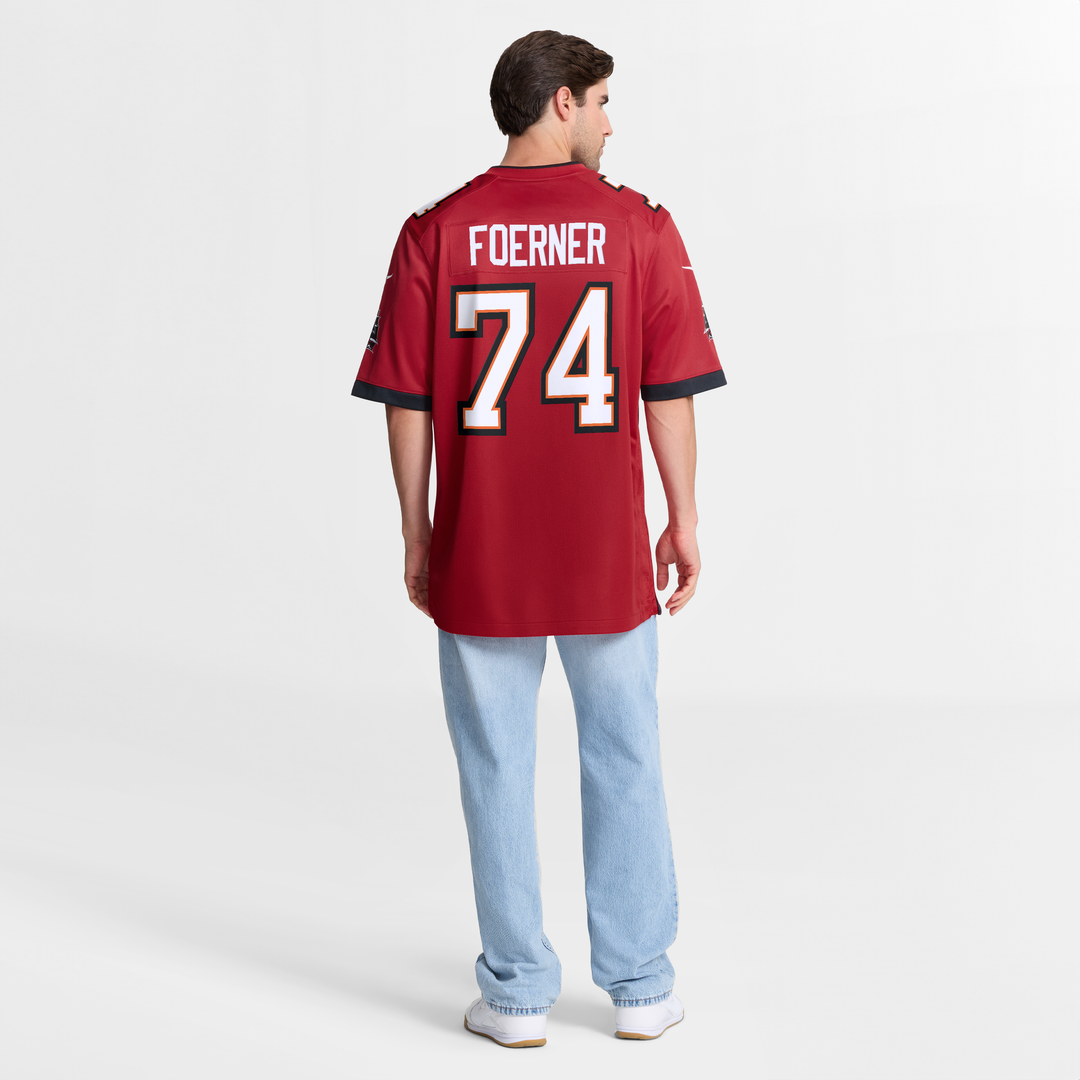 Tampa Bay Buccaneers Marshall Foerner Red Team Game Jersey | NFL Football Jersey