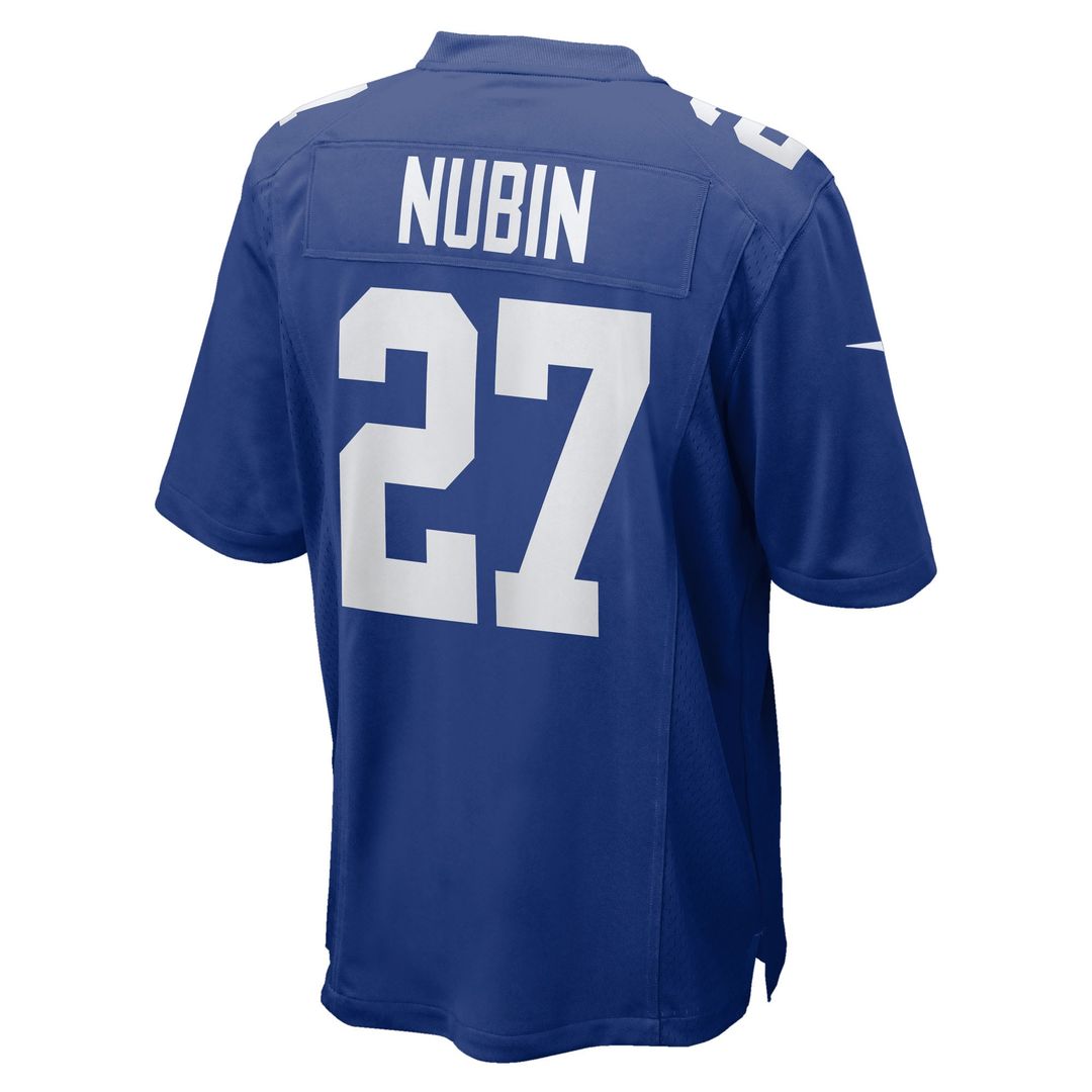 New York Giants Tyler Nubin Royal Team Game Jersey | NFL Football Jersey