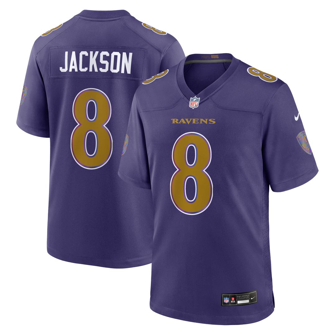 Baltimore Ravens Lamar Jackson Black Alternate Game Jersey | NFL Football Jersey