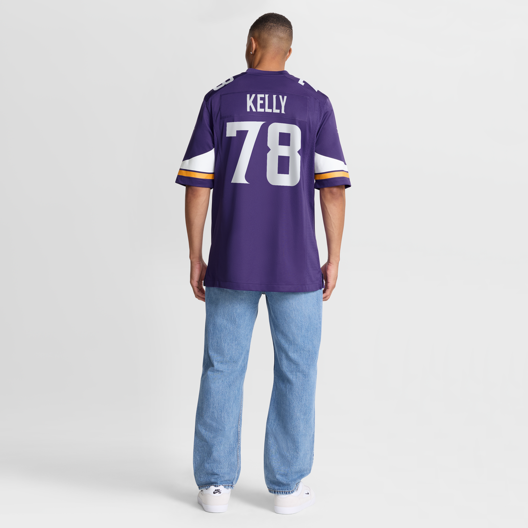 Minnesota Vikings Ryan Kelly Purple Team Game Jersey | NFL Football Jersey