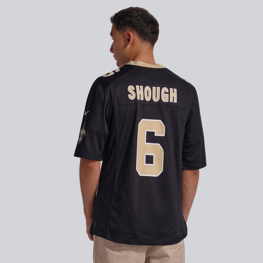 New Orleans Saints Tyler Shough Black Game Jersey | NFL Football Jersey