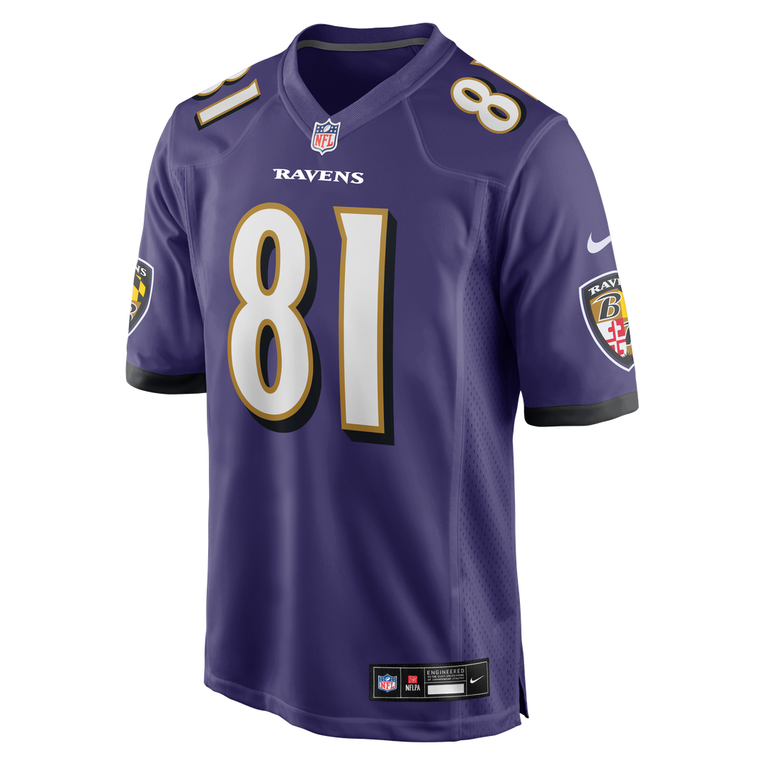Baltimore Ravens Devontez Walker Purple Team Game Jersey | NFL Football Jersey