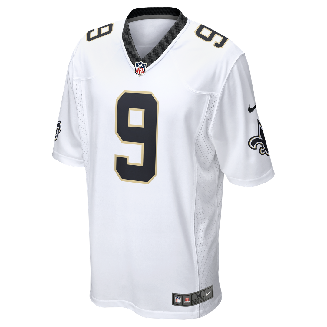 New Orleans Saints Drew Brees White Game Jersey | NFL Football Jersey