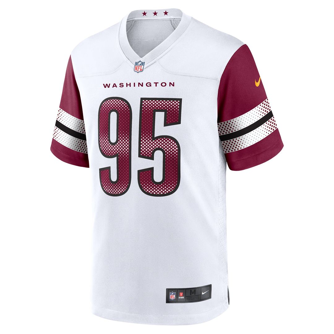 Washington Commanders Jer'Zhan Newton White Game Jersey | NFL Football Jersey