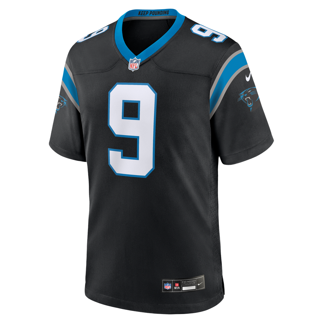 Carolina Panthers Bryce Young Black Team Game Jersey | NFL Football Jersey