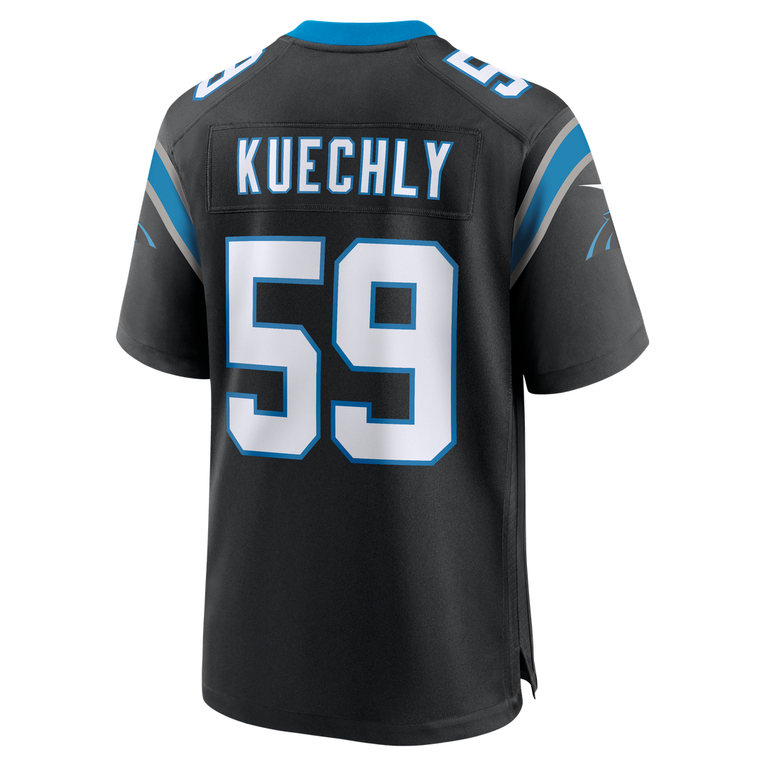 Carolina Panthers Luke Kuechly Black Team Game Jersey | NFL Football Jersey