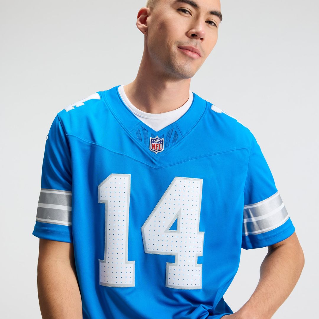 Detroit Lions Amon-Ra St. Brown Blue Team Vapor F.U.S.E. Stitched Limited Jersey | NFL Football Jersey