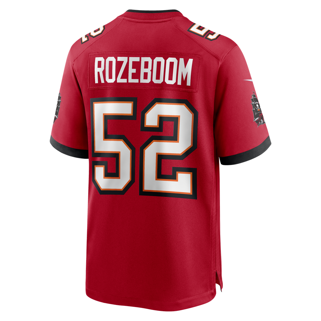 Tampa Bay Buccaneers Christian Rozeboom Red Team Game Jersey | NFL Football Jersey