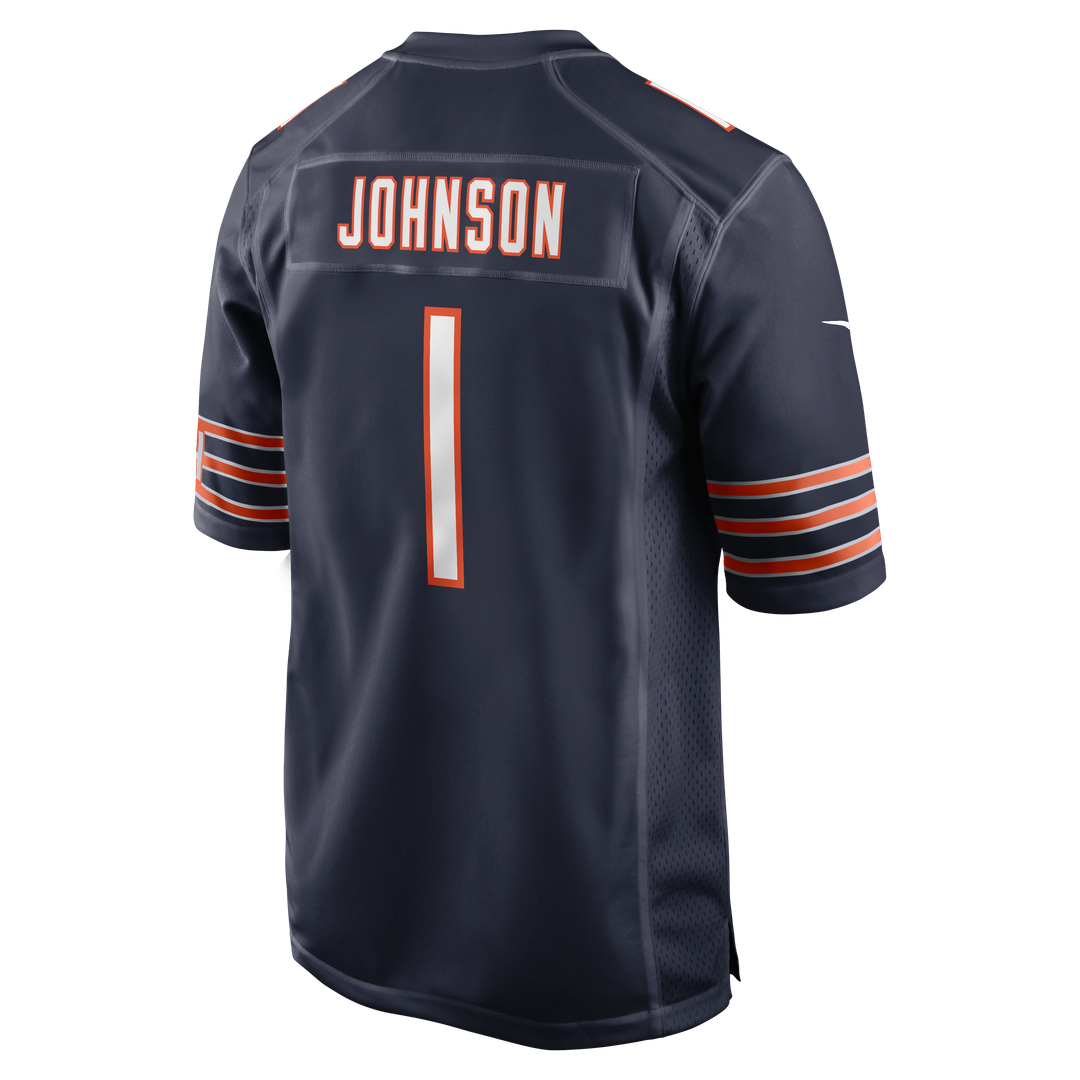 Chicago Bears Jaylon Johnson Navy Game Jersey | NFL Football Jersey
