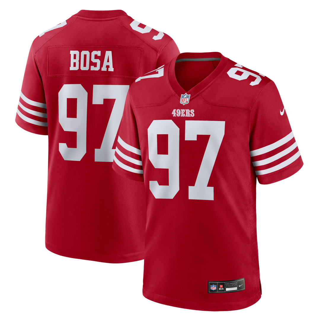 San Francisco 49ers Nick Bosa White Player Game Jersey | NFL Football Jersey
