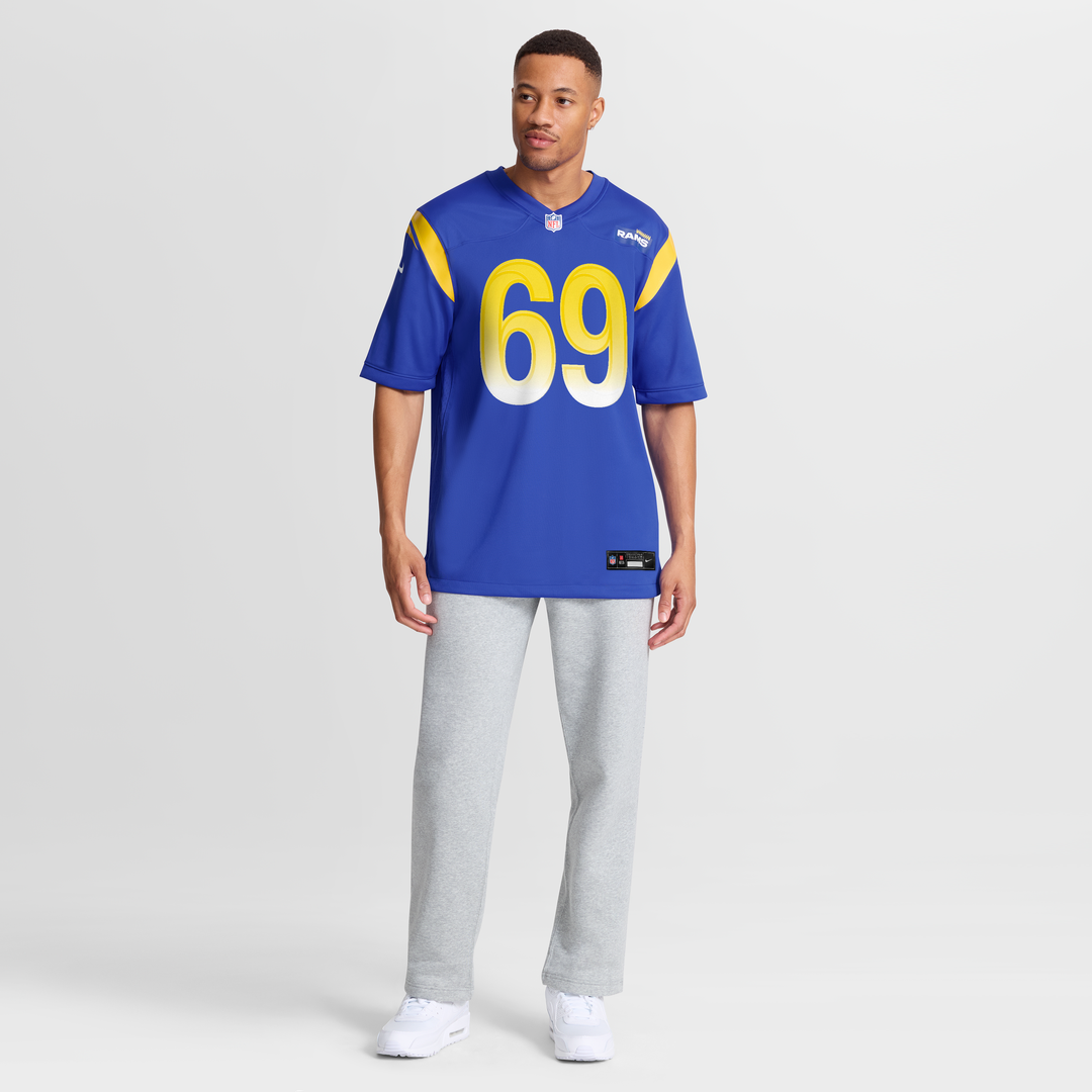 Los Angeles Rams Kevin Dotson Royal Game Jersey | NFL Football Jersey