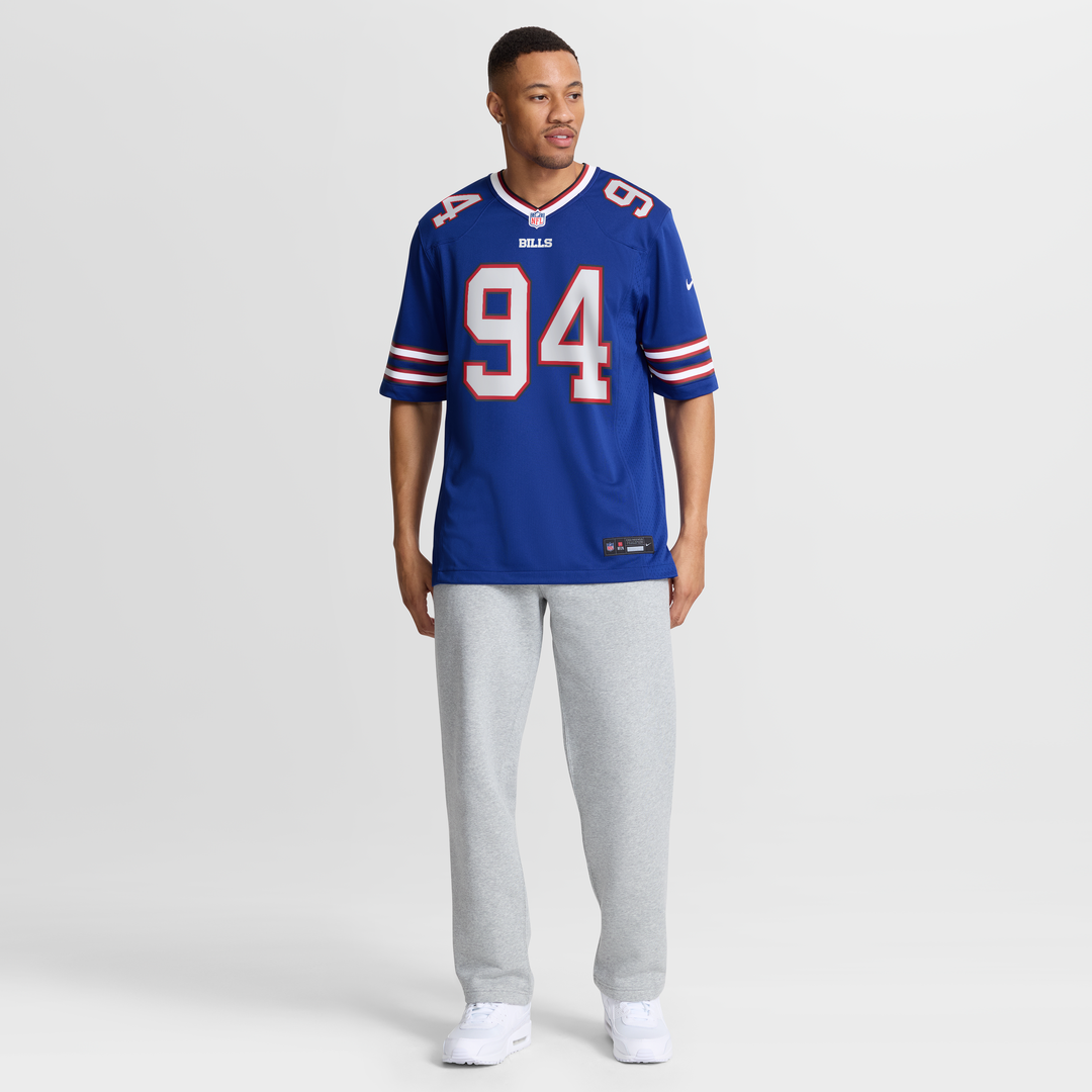 Buffalo Bills Landon Jackson Royal Team Game Jersey | NFL Football Jersey