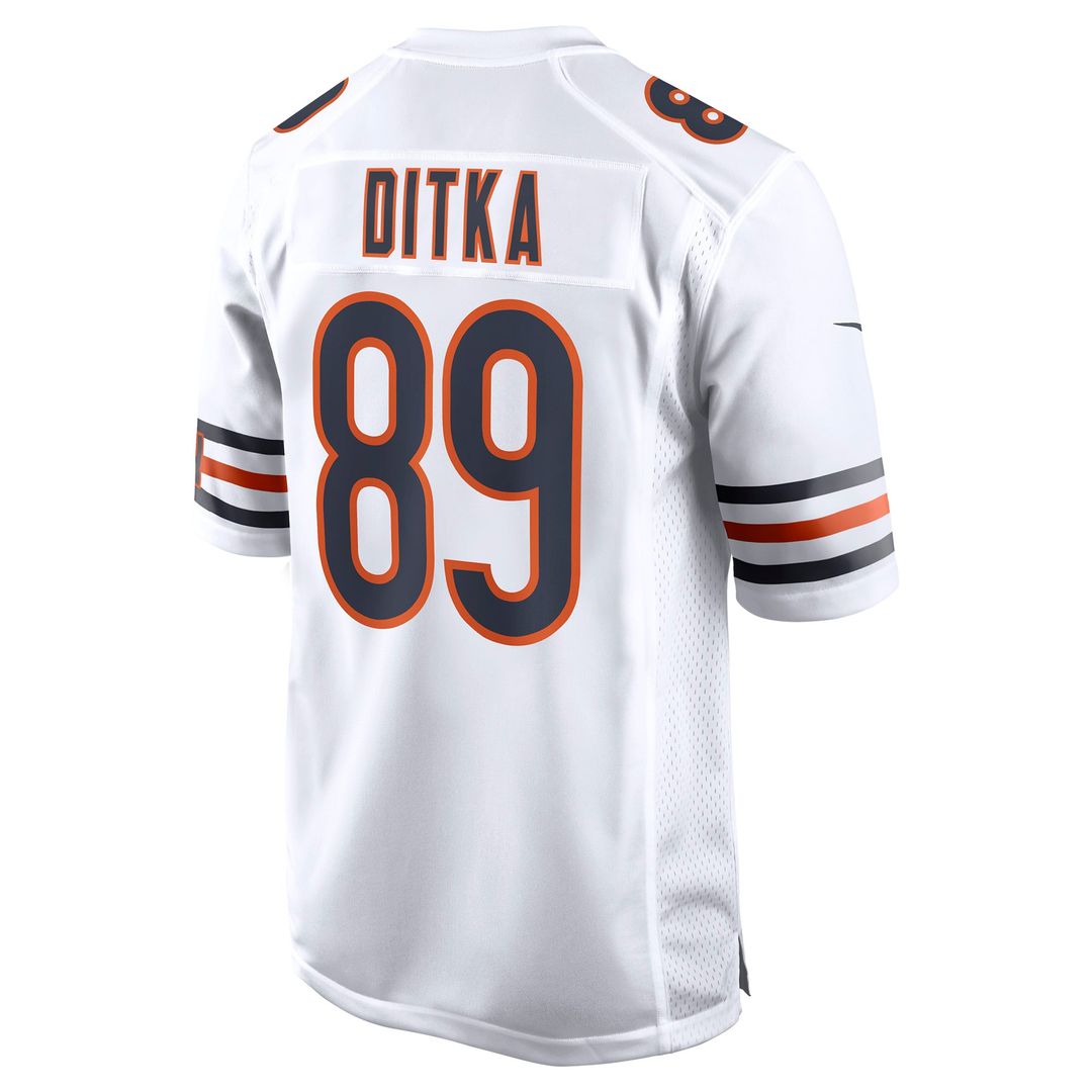 Chicago Bears Mike Ditka White Retired Player Game Jersey | NFL Football Jersey