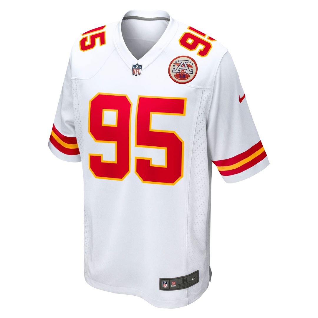 Kansas City Chiefs Chris Jones White Game Jersey | NFL Football Jersey