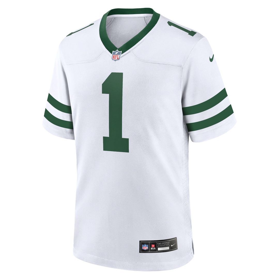 New York Jets Ahmad Sauce Gardner Legacy White Game Jersey | NFL Football Jersey