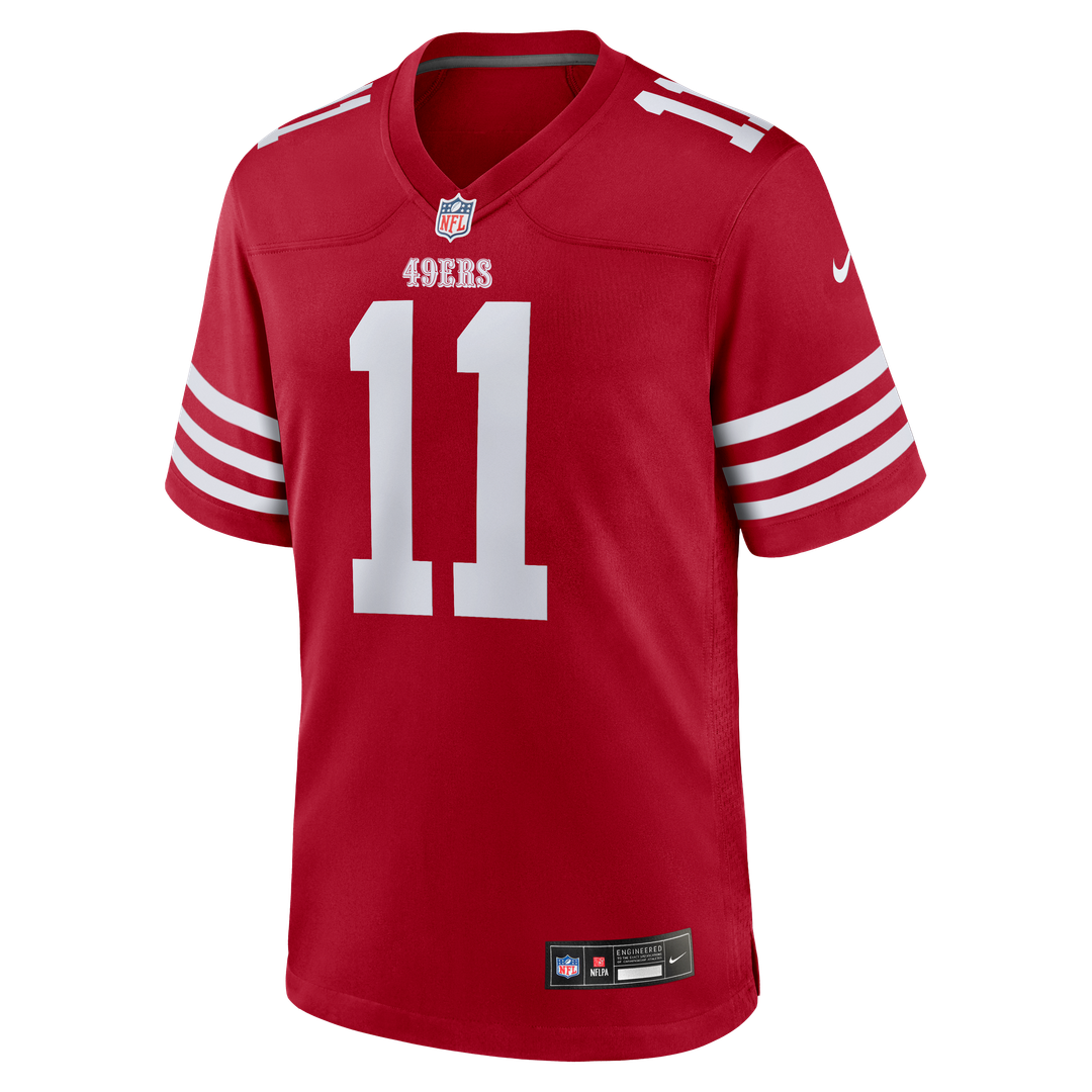 San Francisco 49ers Brandon Aiyuk Scarlet Game Player Jersey | NFL Football Jersey