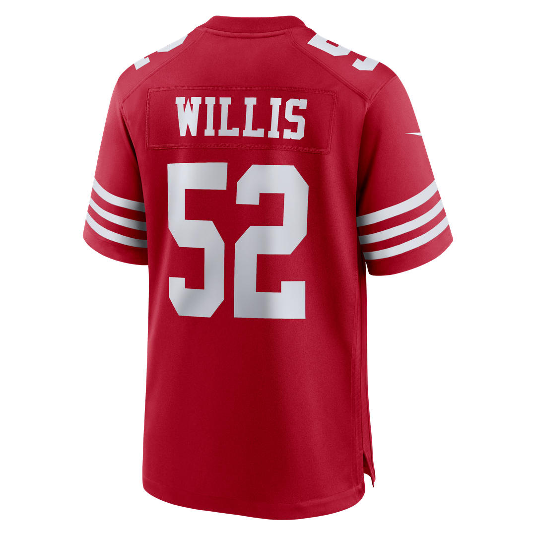 San Francisco 49ers Patrick Willis Scarlet Retired Player Game Jersey | NFL Football Jersey