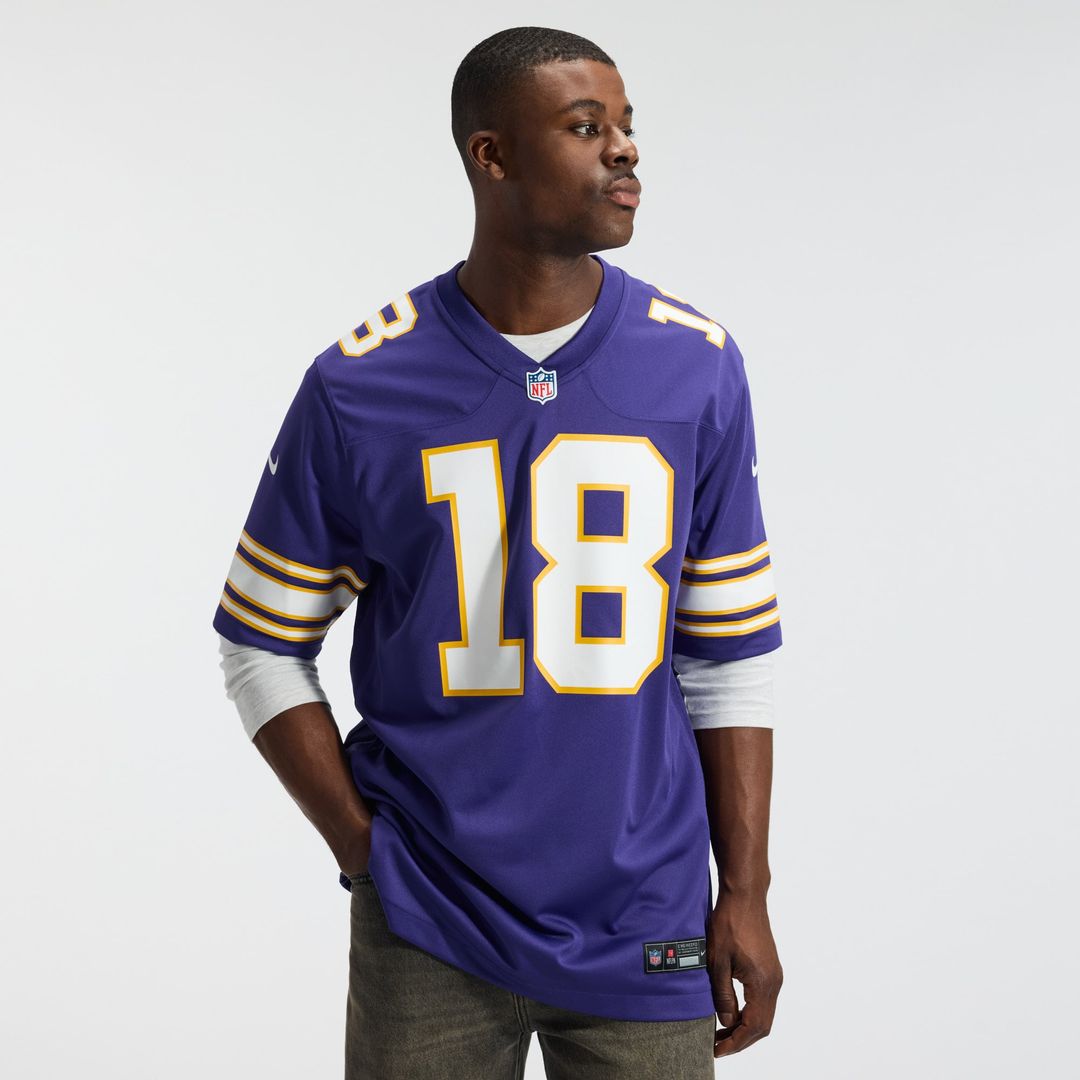 Minnesota Vikings Justin Jefferson White Alternate Game Player Jersey | NFL Football Jersey