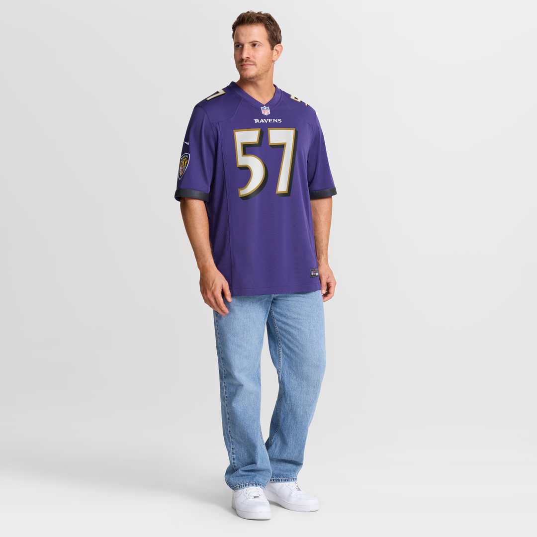 Baltimore Ravens Bart Scott Purple Game Retired Player Jersey | NFL Football Jersey