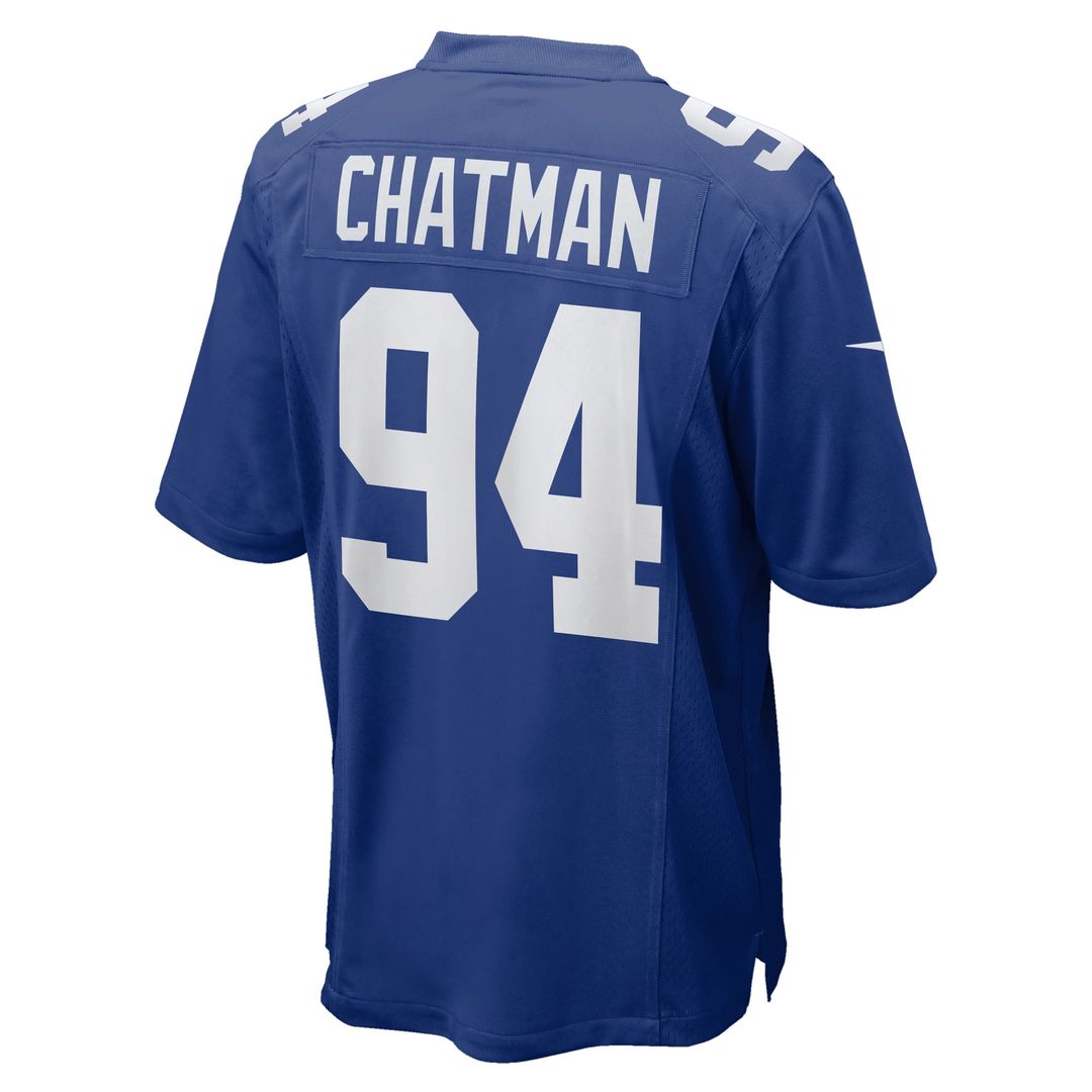 New York Giants Elijah Chatman Royal Team Game Jersey | NFL Football Jersey