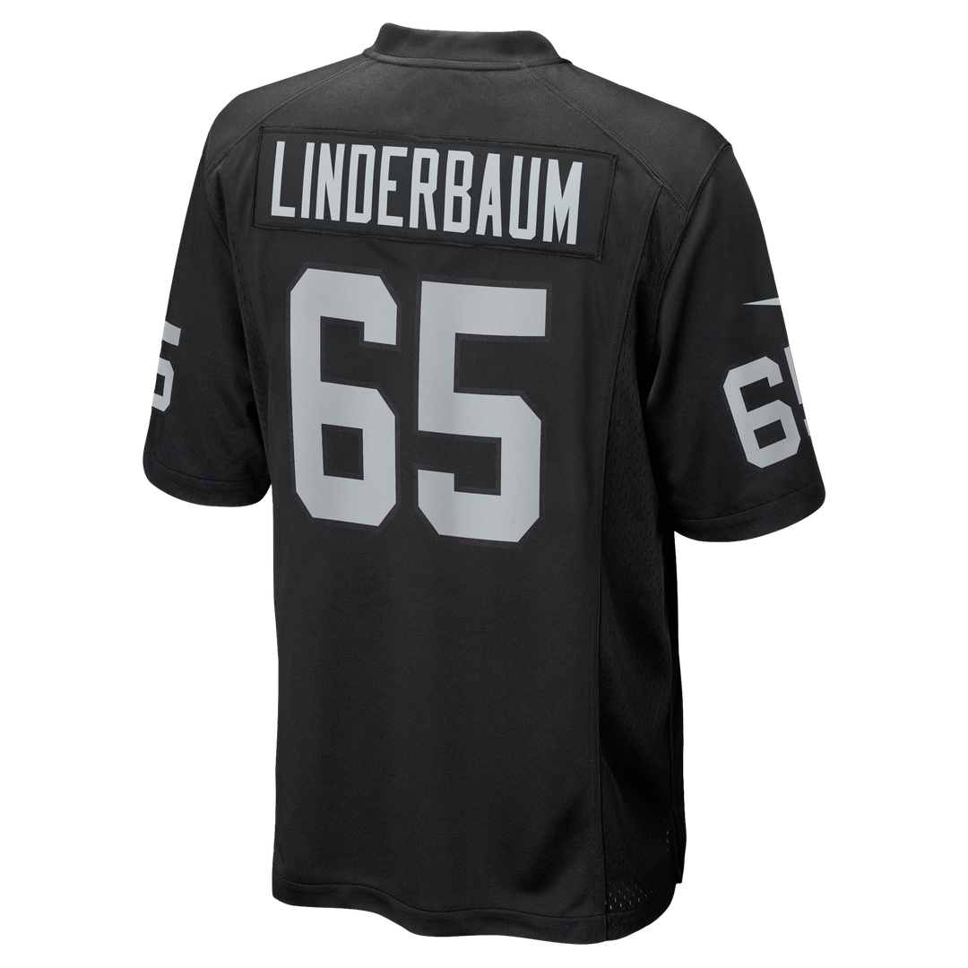Las Vegas Raiders Tyler Linderbaum Black Team Game Jersey | NFL Football Jersey
