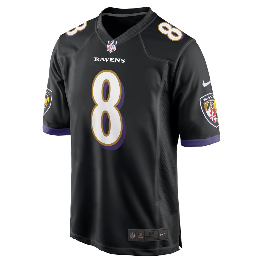 Baltimore Ravens Lamar Jackson Purple Alternate Game Jersey | NFL Football Jersey