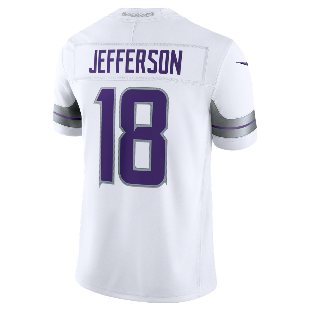 Minnesota Vikings Justin Jefferson White Alternate Vapor F.U.S.E. Stitched Limited Jersey | NFL Football Jersey