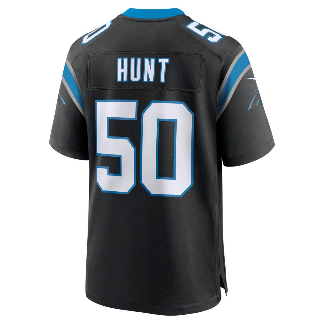 Carolina Panthers Robert Hunt Black Game Jersey | NFL Football Jersey