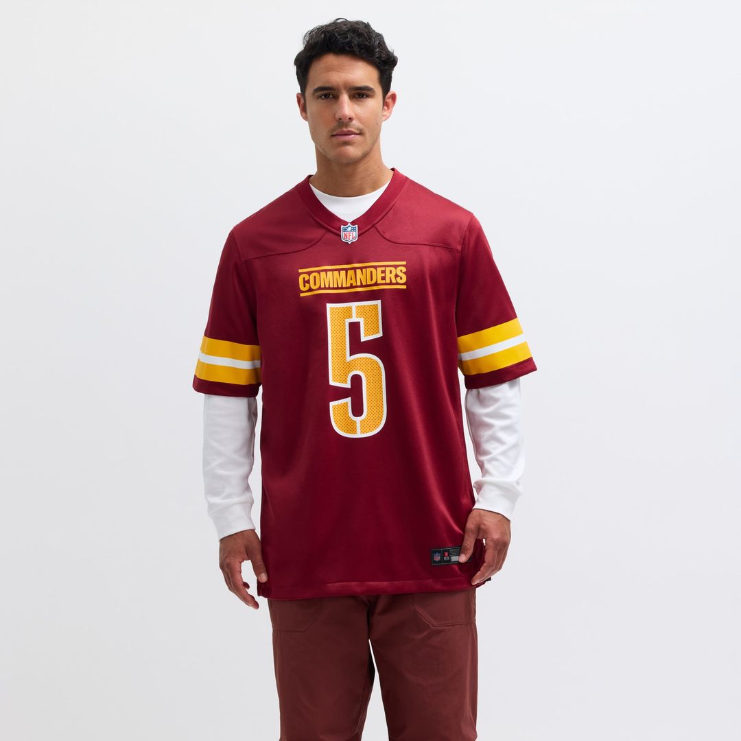 Washington Commanders Jayden Daniels Burgundy Player Game Jersey | NFL Football Jersey