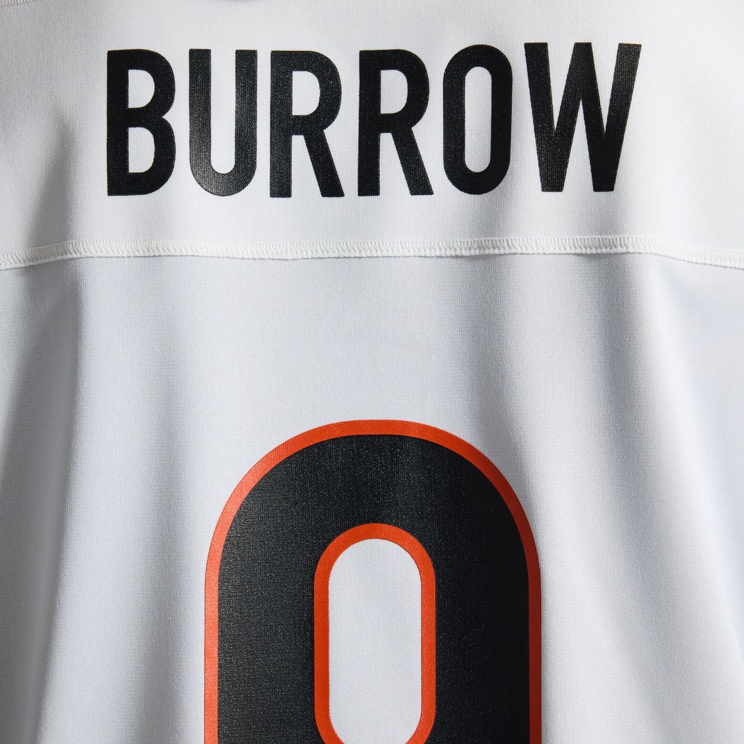 Cincinnati Bengals Joe Burrow Orange Alternate Game Jersey | NFL Football Jersey